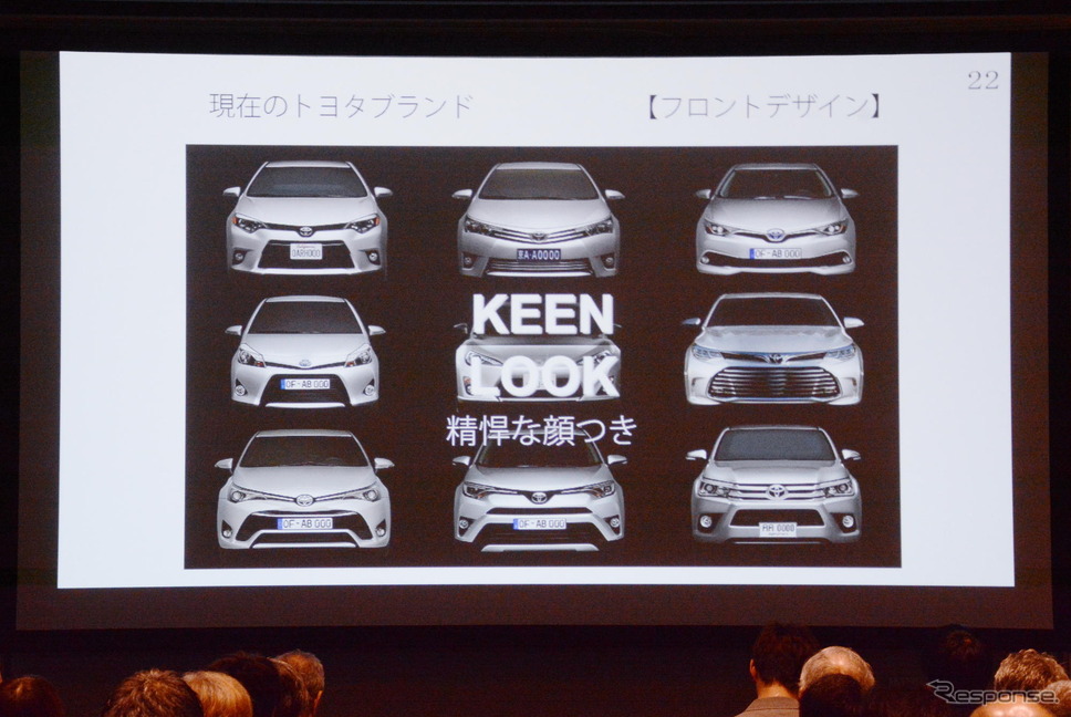 トヨタが「グローバル・コア」と位置づけたキーンルック