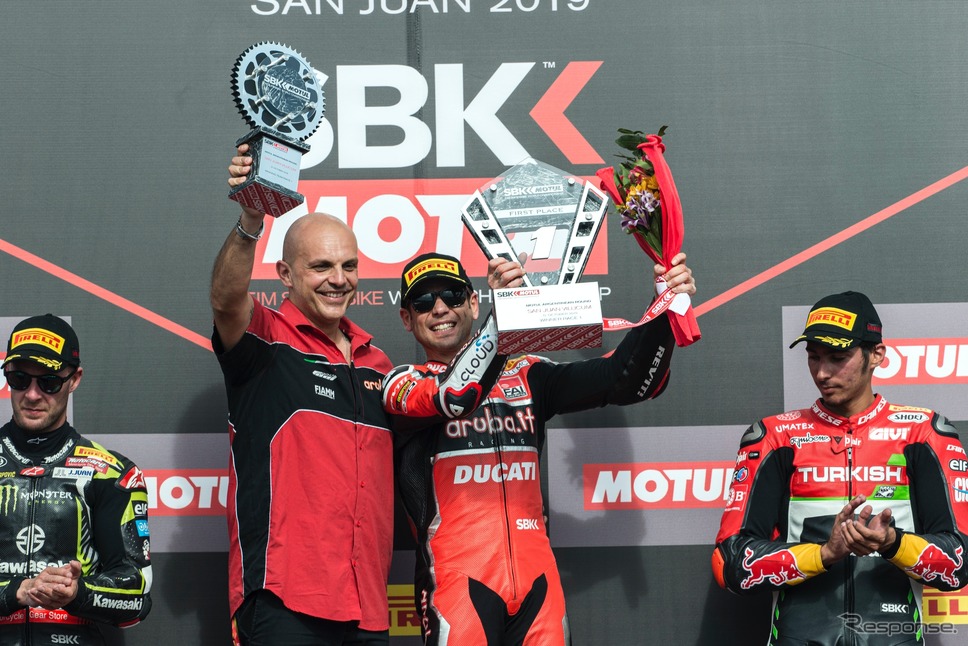 スーパーバイク選手権では開幕から12連勝したドゥカティチーム