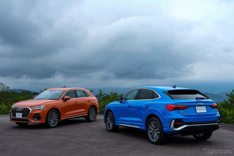 アウディ Q3(左)とQ3スポーツバック