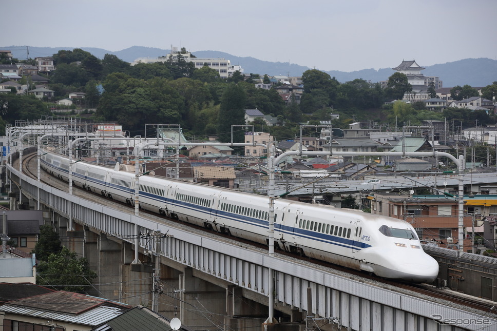 東海道新幹線(小田原駅西方)