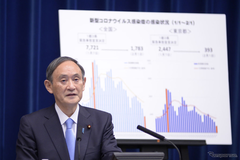 記者会見を行う菅総理(2月2日)