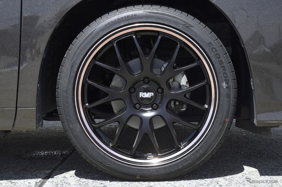 MID【RMP 820F】推奨サイズ:20×8.5J Inset45 5H-114.3/カラー:セミグロスブラック/デュアルポリッシュ/ピンクゴールドクリア/タイヤサイズ:245/40R20