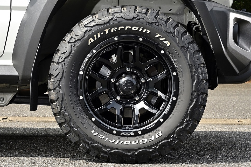 レイズ【TEAM DAYTONA F6Boost for JIMNY SIERRA】推奨サイズ:16×6.0J Inset -5 5H-139.7/カラー:セミグロスブラック(N1)/タイヤサイズ:215/70R16