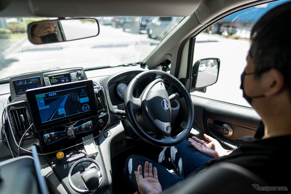 車両にはセーフティドライバーのみが座る