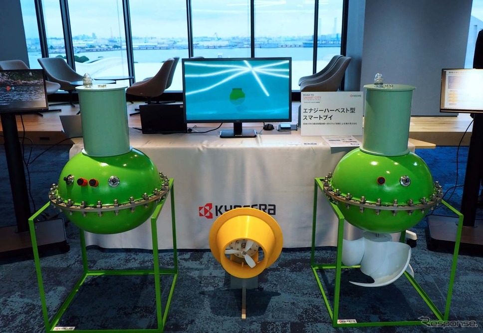 「エナジーハーベスト型スマートブイ」海の潮流で自己発電し、様々な観測機器の電源として活躍