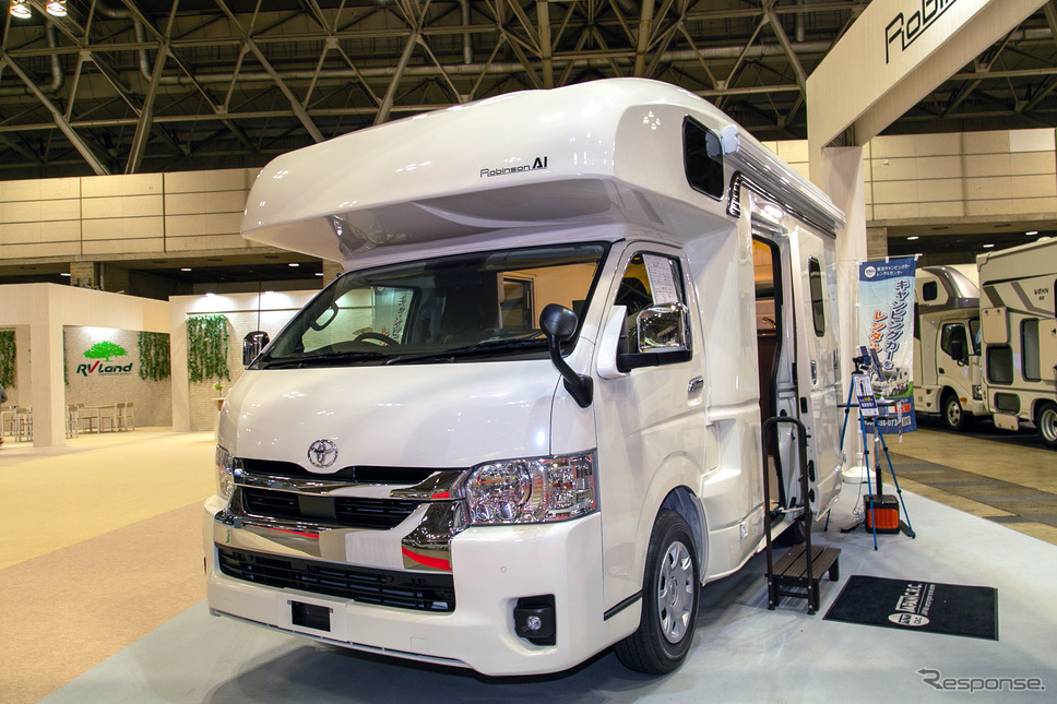 大きなスライドドアとスマートホーム化が特徴：ロビンソンAI…ジャパンキャンピングカーショー2023 1枚目の写真・画像 レスポンス