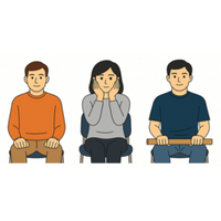 自分の身体を触ることが言葉探しを助ける