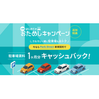 KINTO若年層向けキャンペーンに追加特典！Park Direct新規契約で駐車場賃料1カ月分キャッシュバック