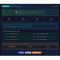 VCP v1.1公開、世界初・MT5/cTrader本番環境でAI判断の暗号監査を実装完了。世界67当局へ情報提供
