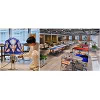 船場とヤマハ発動機がバイク部品を使ったファニチャーを共創