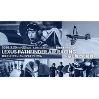 「AIR RACE X 2026」 世界に挑む実機が六本木に初上陸！空と陸、舞台が違う二者による共創　LEXUS PATHFINDER AIR RACING -空と陸での挑戦-