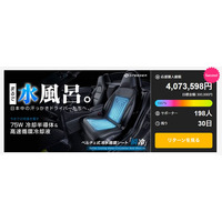 開始わずか3分で目標達成！車内に水風呂のような冷たさを届ける次世代シート『瞬冷』、Makuakeにて驚異のロケットスタートを記録！