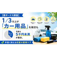 【夏ボーナス調査】1/3以上が「カー用品」を検討も予算は5千円未満が最多。手堅く抑える初夏の愛車ケア