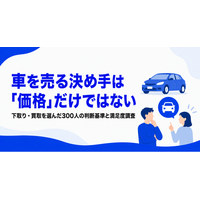 車を売る決め手は「価格」だけではない--下取り・買取を選んだ300人の判断基準と満足度を調査